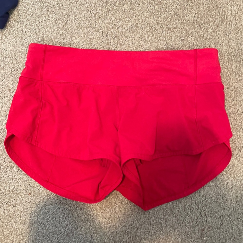 Lululemon Red Shorts